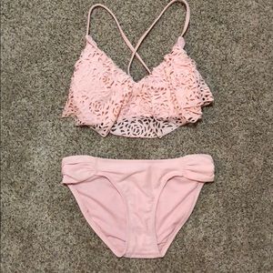 Baby pink bikini!